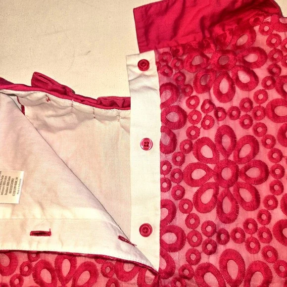 Gymboree Pink Embroidered Floral Shift Dress Girls Size 8 - Picture 10 of 11